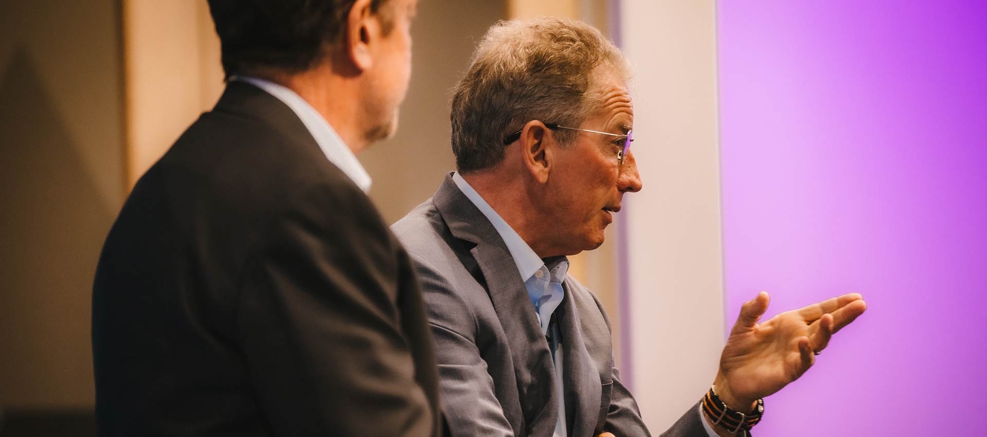 Tom Siebel speaks at the Churchill Club